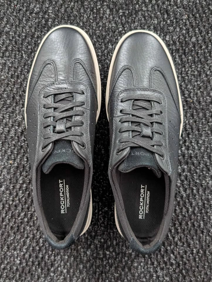 Rockport Total Motion Court T-Toe Leather Sneakers Size 7.5 NEW - photo 4