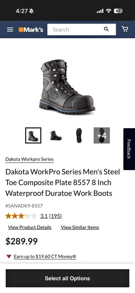 High-Quality Dakota Steel-Toe Boots