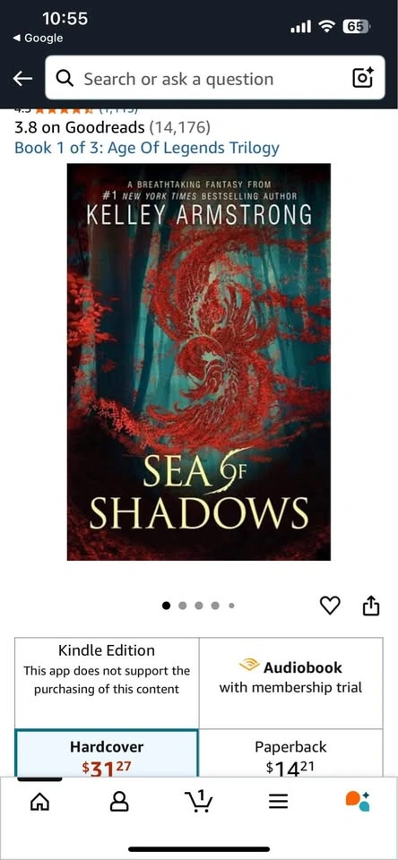 Sea of Shadows - Age Of Legends Triology Book 1 (Hardcover) - photo 3