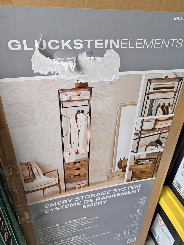 GLUCKSTEINELEMENTS Emery Storage System Closet Organizer
