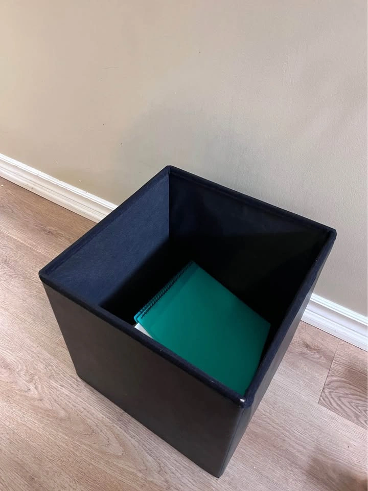 Faux Leather Ottoman Seat with Storage - photo 2