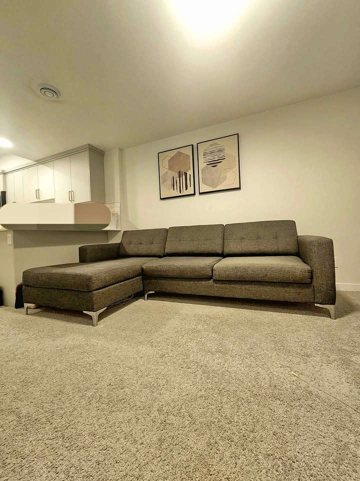 Charcoal Grey - Sectional Couch