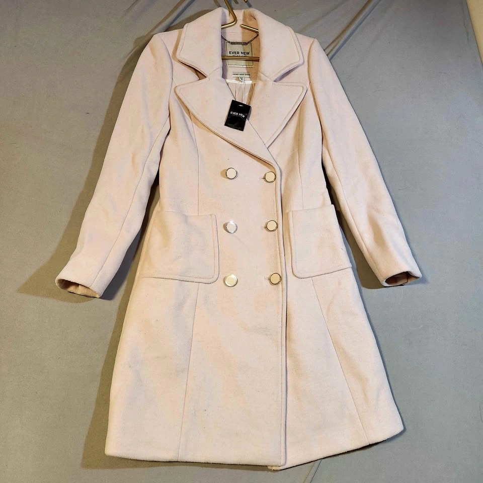 NWT Ever New Melbourne Wool Blend Peacoat Jacket Size 4
