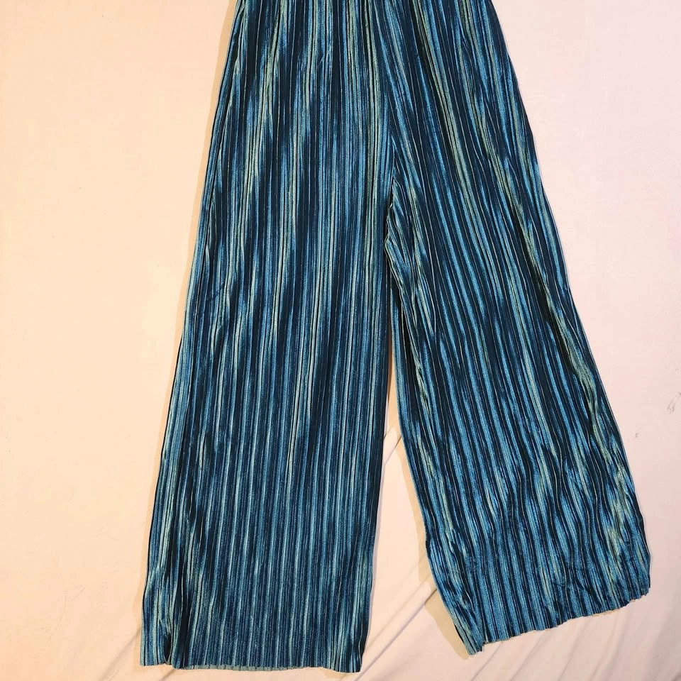 New With Tag DYNAMITE Blue Pleated Sleeveless Jumpsuit TP/XS - photo 4