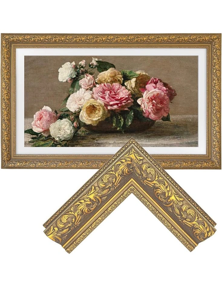 Retro Gold Stripe Samsung TV Frame - 85" - photo 2