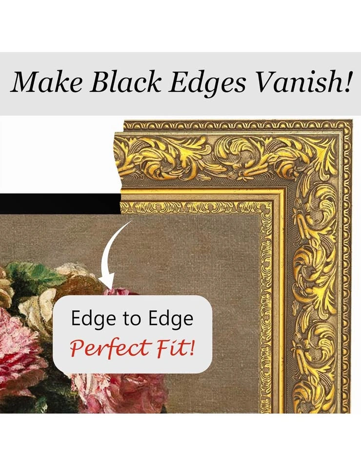 Retro Gold Stripe Samsung TV Frame - 85" - photo 3