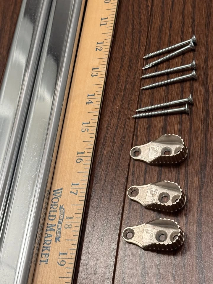 2 Chrome Closet Rods + Brackets 56" & 51" – Closet Hardware⚽️ - photo 2