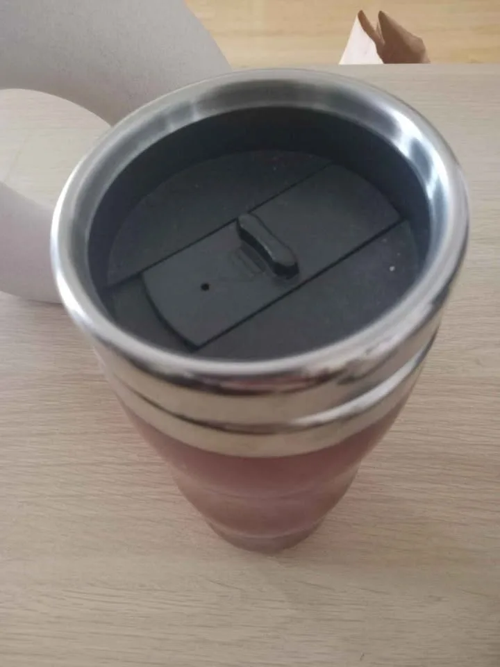 Stainless Steel Red Travel Mug - photo 2