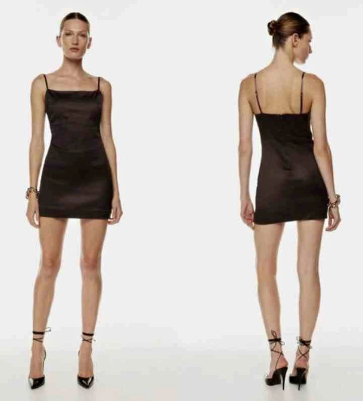 Babaton Black Slip Dress Size M