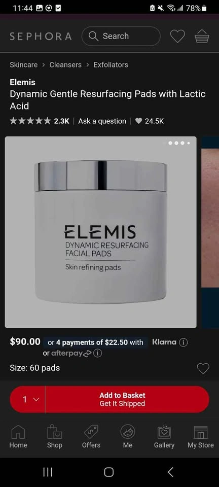 Elemis Skincare Set - Dynamic Resurfacing Pads & Pro-Collagen Ni - photo 3