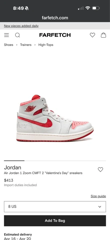 Jordan’s 1 Valentine’s Day edition - photo 4