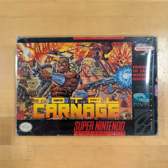 Total Carnage SNES Game CIB thumbnail