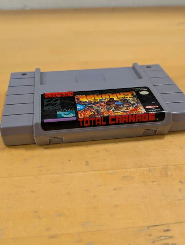 Total Carnage SNES Game CIB image indicator(4)