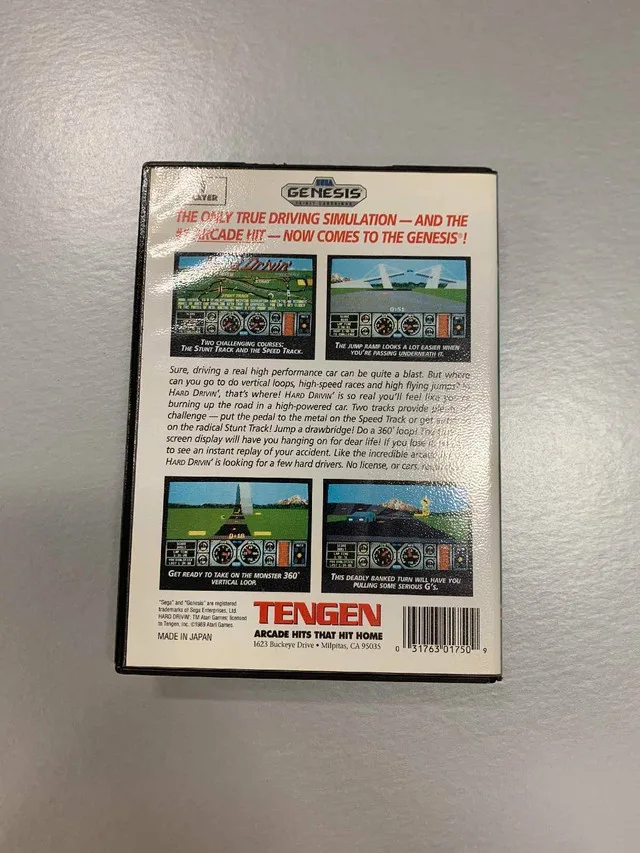 Sega Genesis - Tengen Hard Drivin image indicator(3)