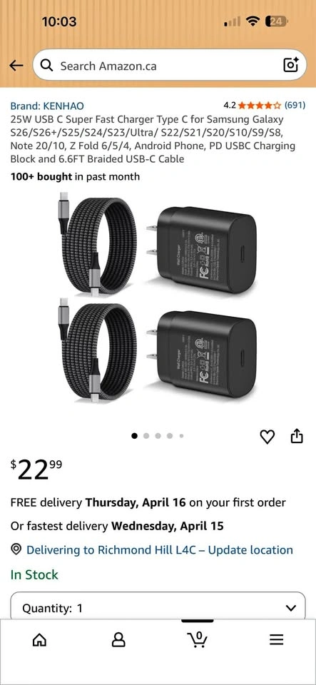 Brand New 25W USB-C Super Fast Charging Kit