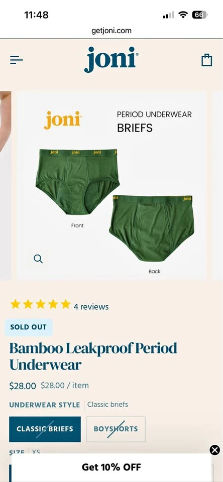 Joni Leak Proof Period Underwear