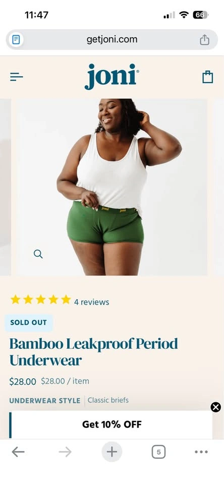 Joni Leak Proof Period Underwear - photo 2