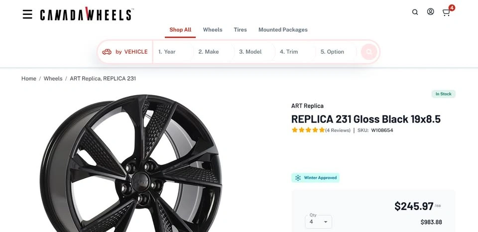 19 inch ART black alloy rims 5x112 - like new - photo 2