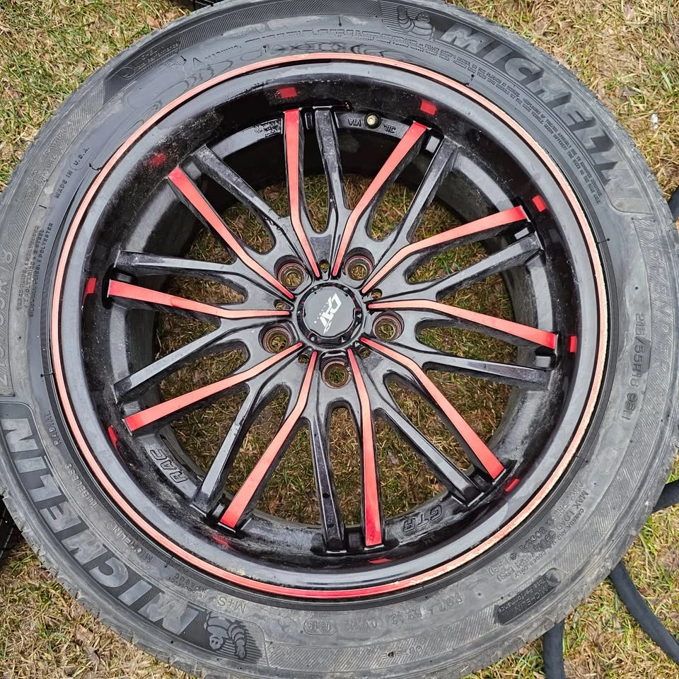 215/55/18 Michelin Tires w/ Dai Alloy Rims 5x114.3 - photo 2