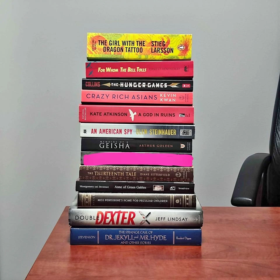 Books Sale - Dexter, Miss Peregrine, Geisha, Hunger Games, Drago