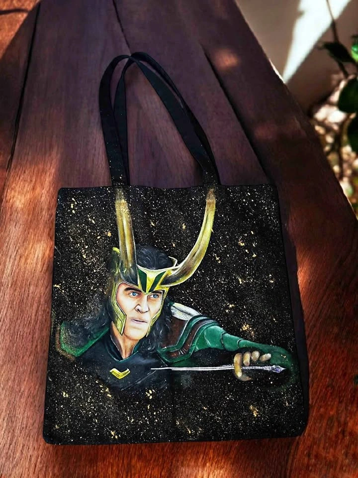 Handmade Custom Acrylic Loki Tote Bag Shopper