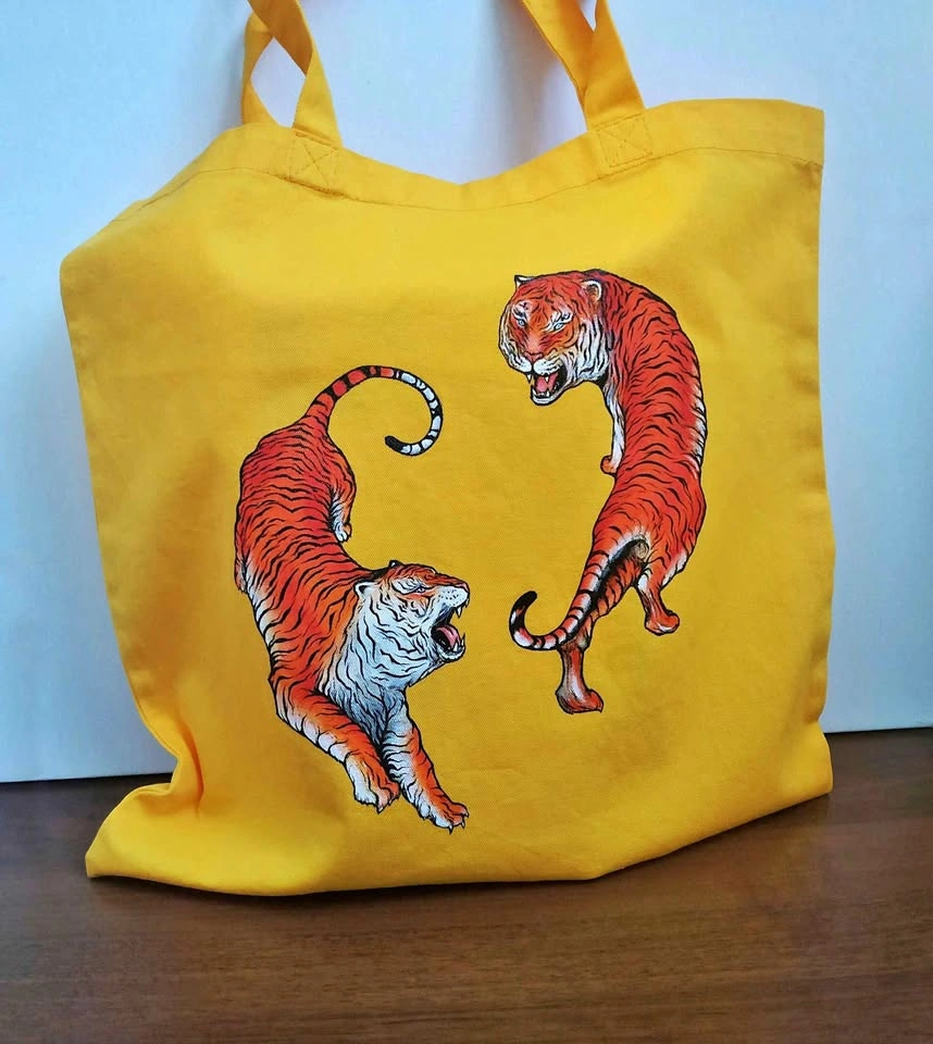 Tigers Dragons Original Ideas Tote Bags T-Shirts Clothes