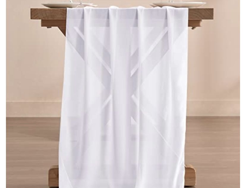 White Chiffon Runners