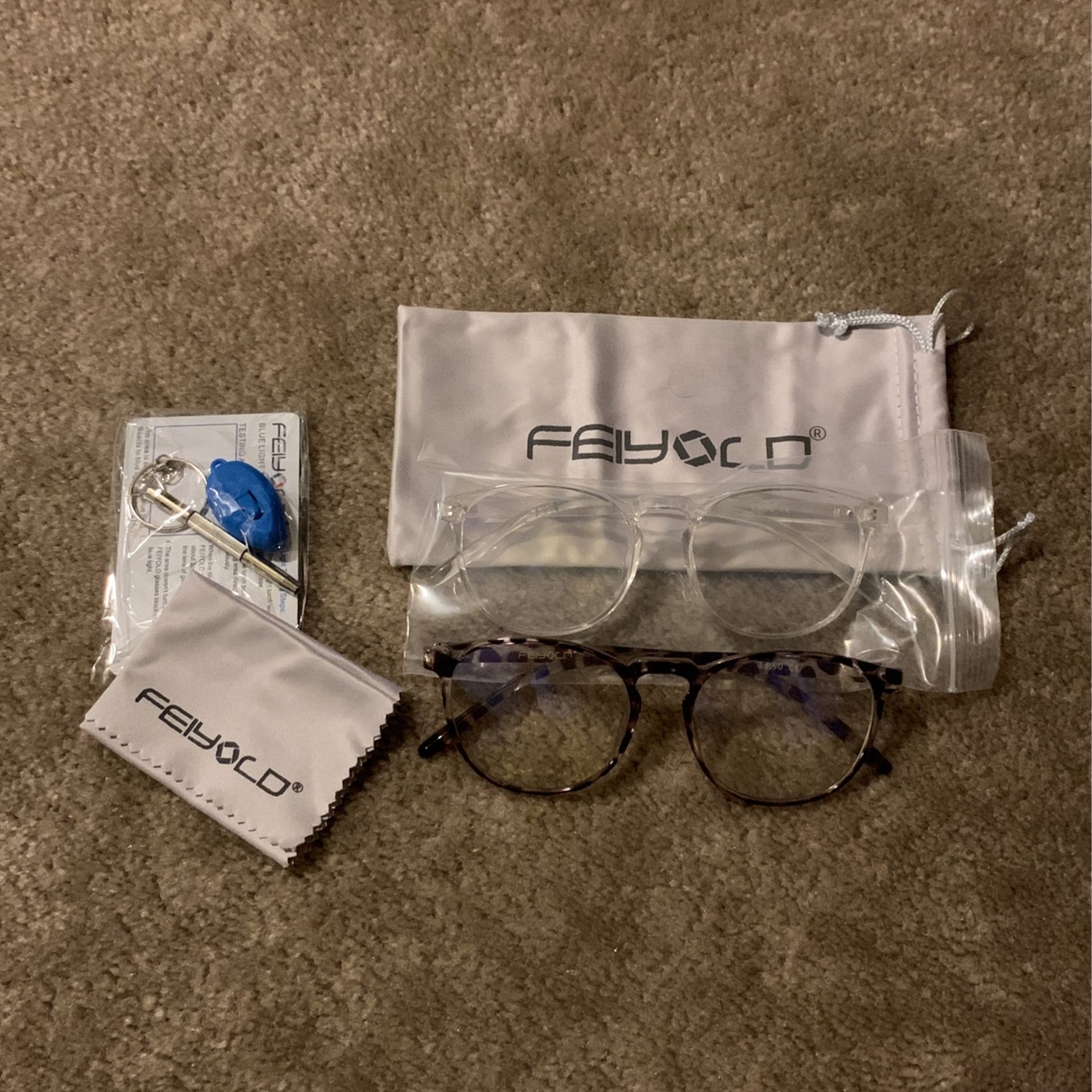 2 Pair Blue Light Glasses