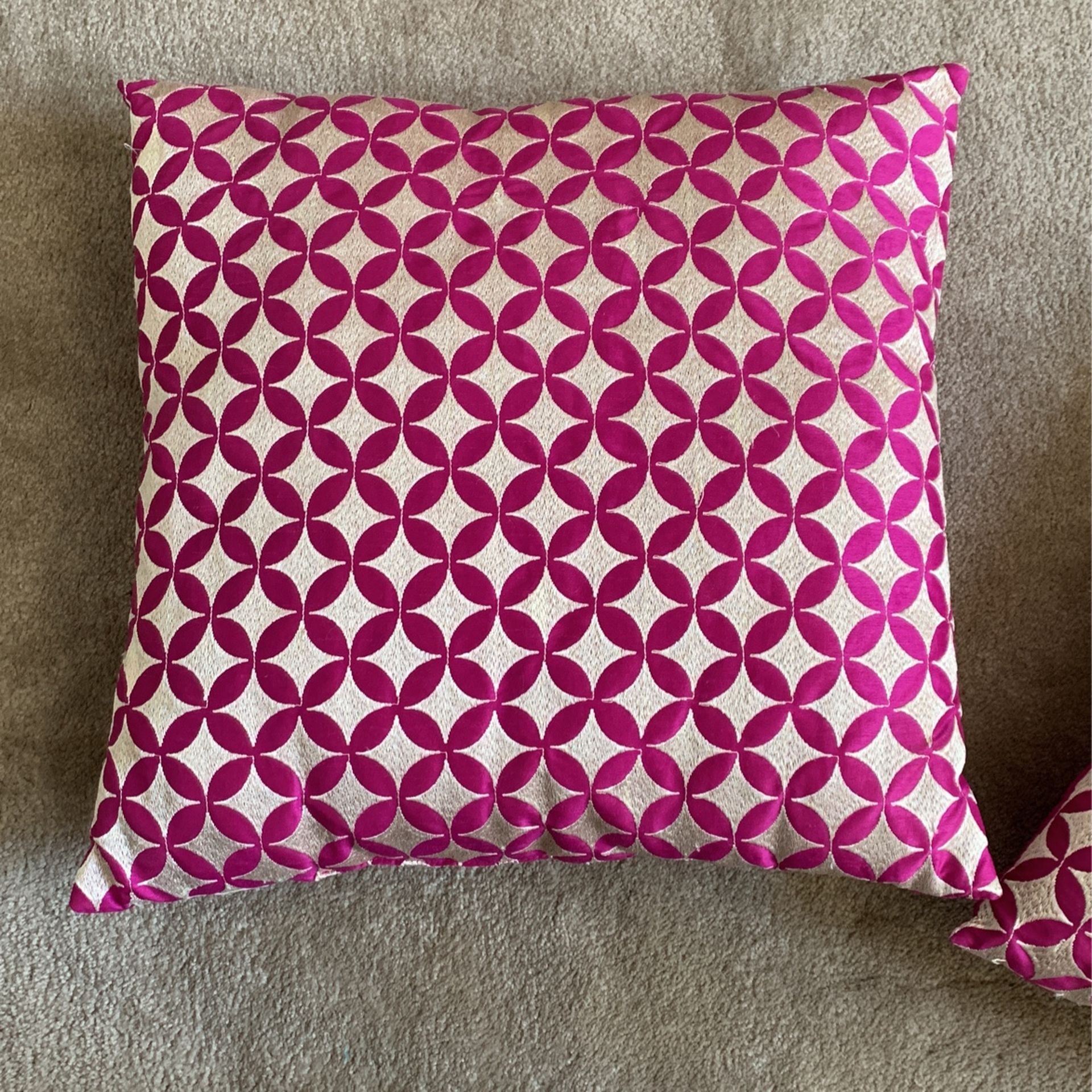 2 Pillows - 18 inch Square