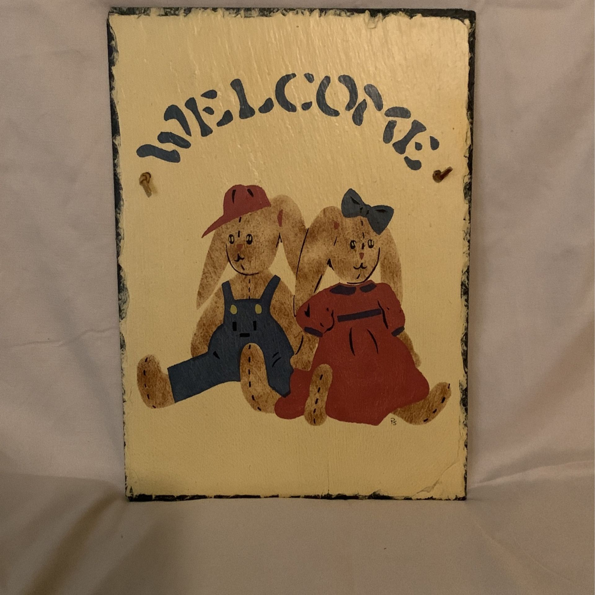 Slate Welcome Sign