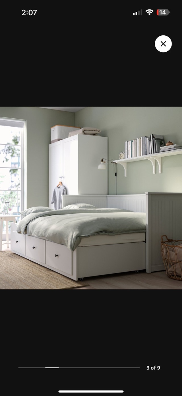 Free delivery today IKEA Hemnes Twin XL Daybed w/  2 Mattress - photo 3