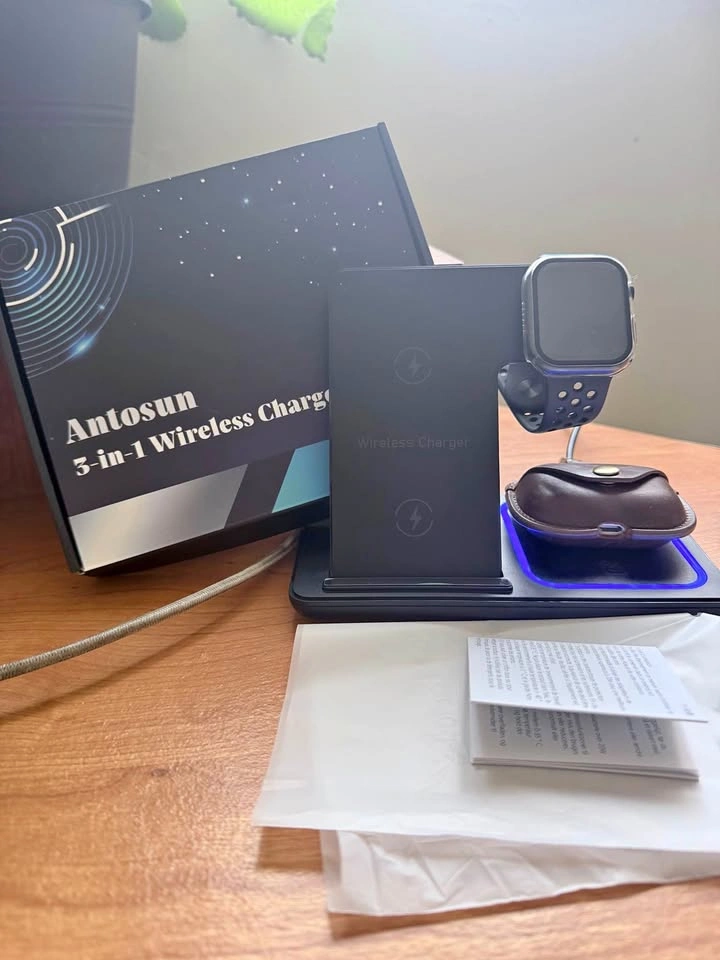 Antosun 3 in 1 Wireless Charger for iPhone