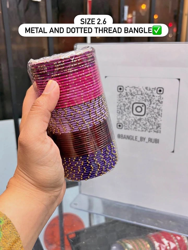 Size 2.6 Metal Dotted Thread Chooriyan
