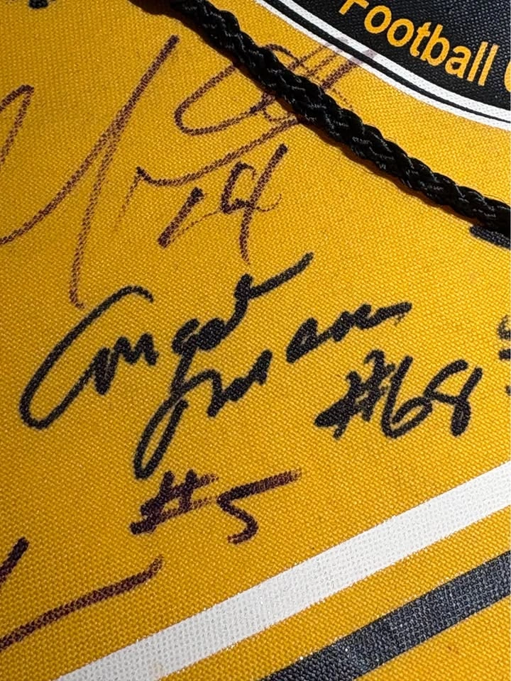 Vintage 2010 Hamilton Tiger-Cats SIGNED Football - photo 2