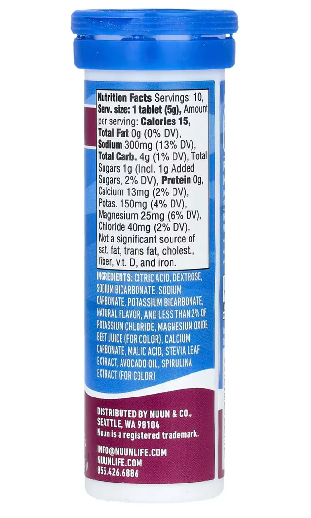 Nuun Hydration Sport Electrolytes 10 Servings TRI-BERRY image indicator(3)