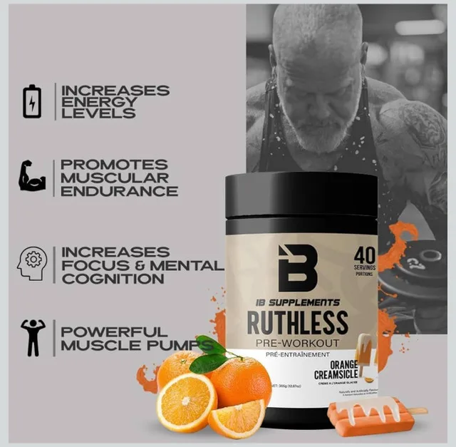 Iron Brothers Ruthless Pre workout Orange Creasicle image indicator(4)