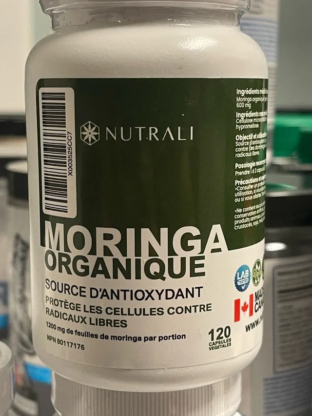 ORGANIC MORINGA LEAF Capsules 1200mg High Potency thumbnail