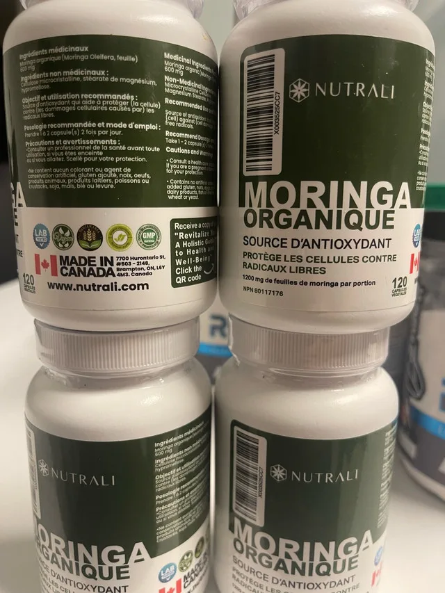 ORGANIC MORINGA LEAF Capsules 1200mg High Potency image indicator(2)