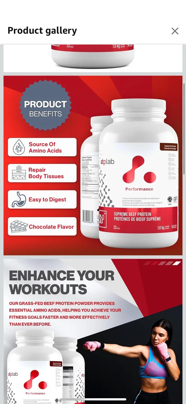 ATP LAB Grass fed Beef Protein Powder 1.8kg Chocolate image indicator(4)