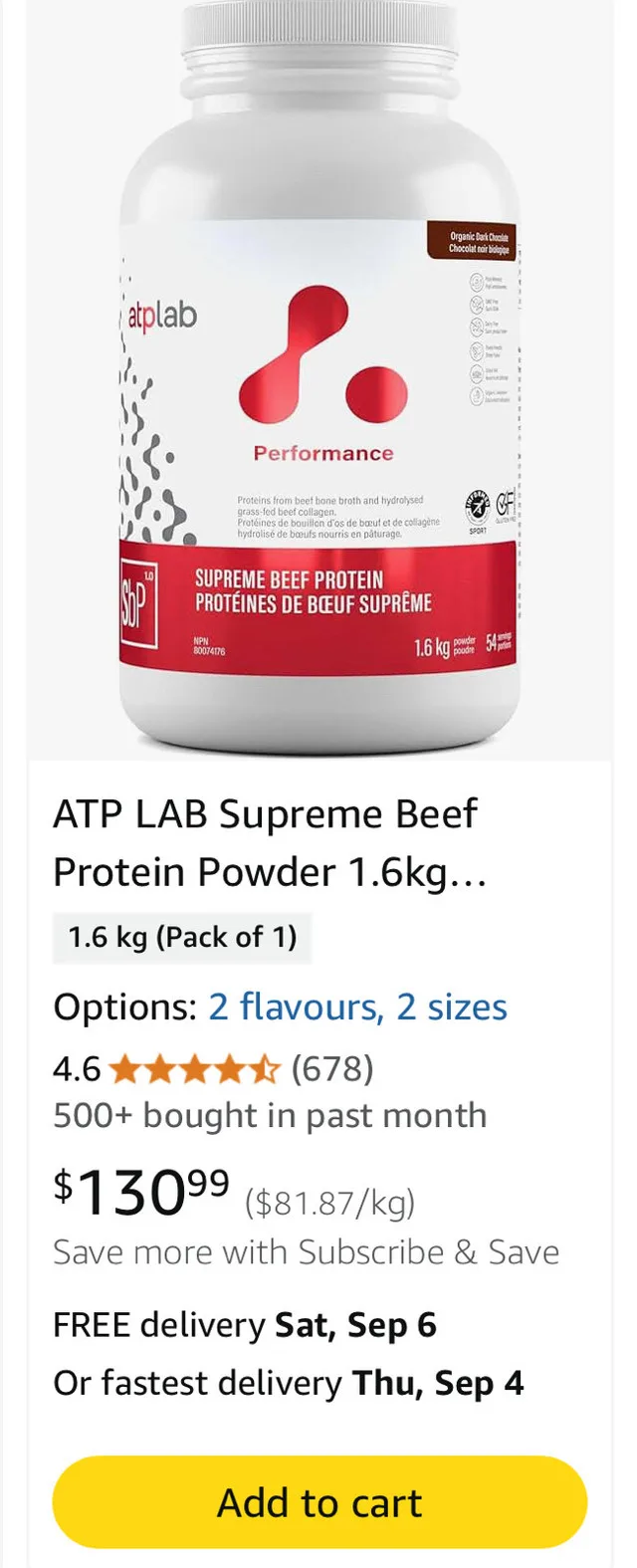 ATP LAB Grass fed Beef Protein Powder 1.8kg Chocolate image indicator(6)