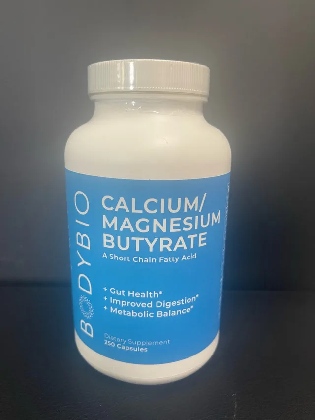 Gut Health Supplement 250 Caps - Butyrate + Ca + Mg thumbnail