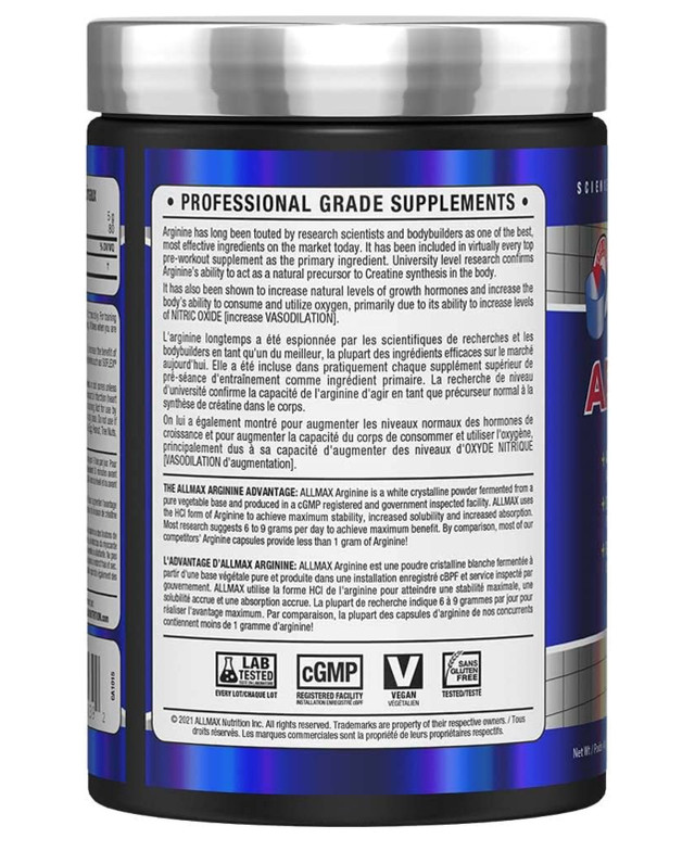 ALLMAX Arginine Hcl - Maximum Strength + Absorption - photo 2