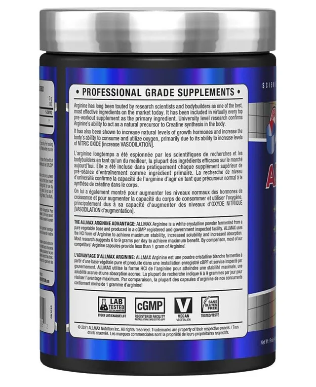 ALLMAX Arginine Hcl - Maximum Strength + Absorption image indicator(2)