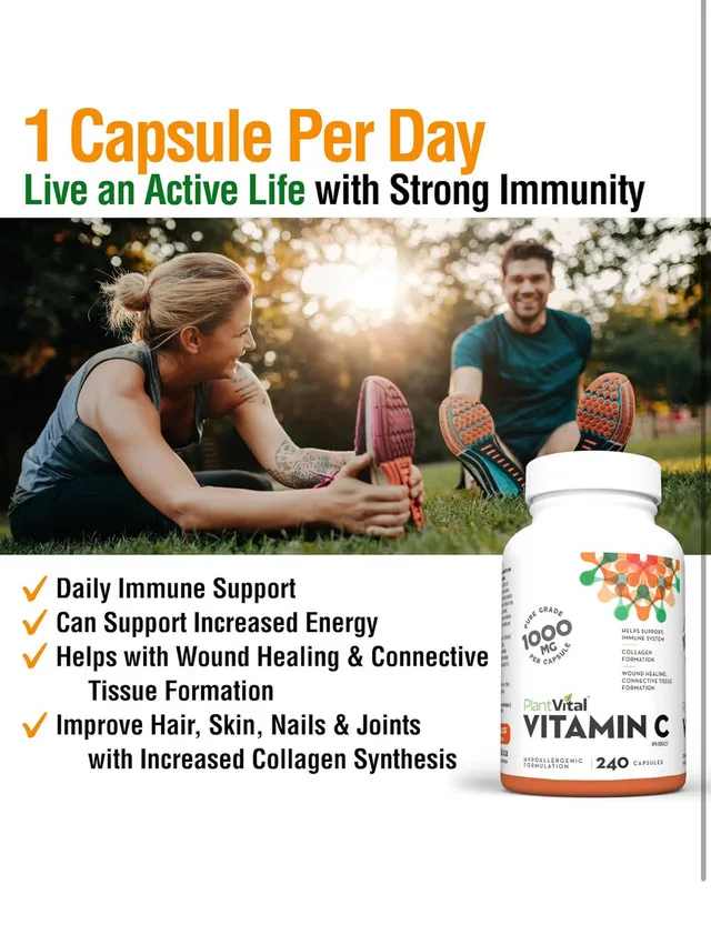 PlantVital Vitamin C 1000mg - Made in Canada - image indicator(3)