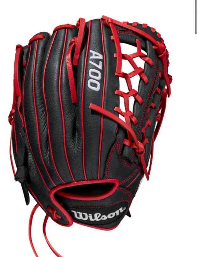 WILSON A700 PRO WEB BLACK/RED 12" Broken In thumbnail