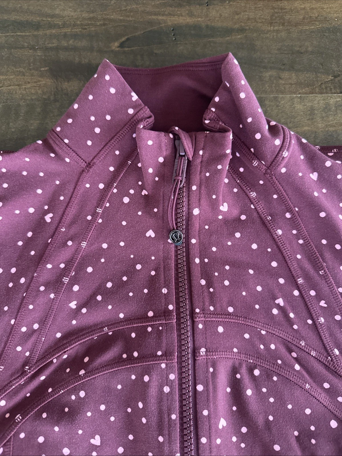 LULULEMON DEFINE JACKET CROPPED NULU HEART SCATTER DOT CANDY CLO - photo 2