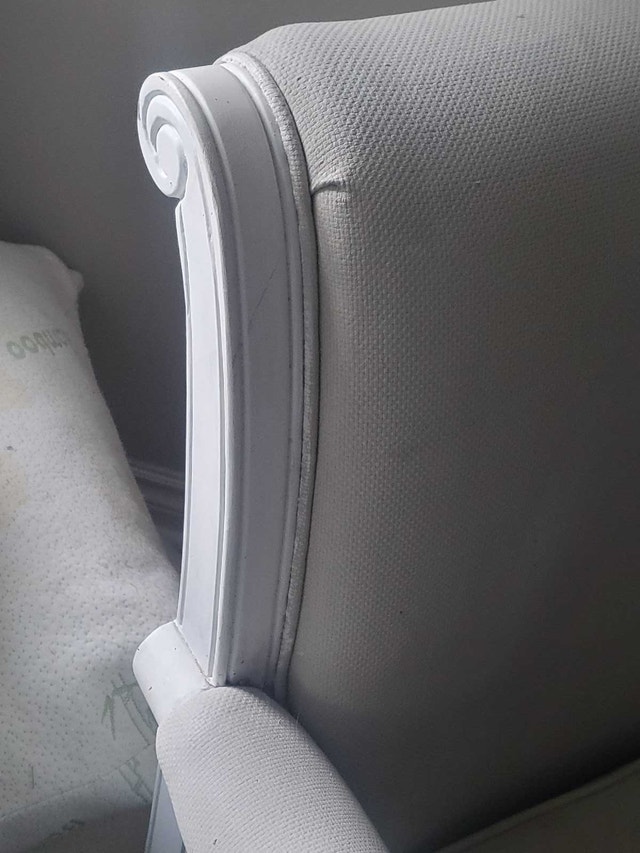 2 Matching High-End Arm Chairs - Upholstery Needed - photo 2