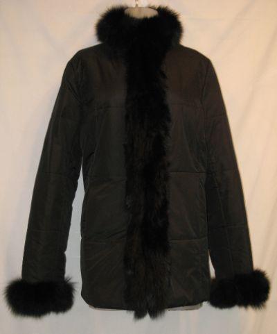 Dino Gaspari Fox Trim Storm Coat - Large