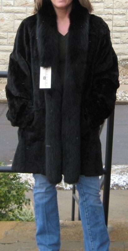 New Reversible Sheared Mink & Fox Stroller (Large)