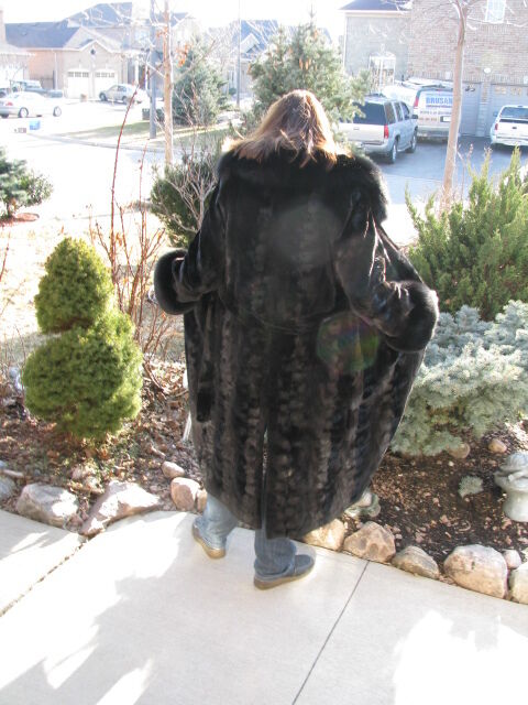 Bella Bicchi Blackglama Mink Coat - Size 12-14 - photo 3